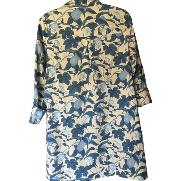 Tuckernuck Blue Floral Shirt mini Dress - Picture 3 of 16